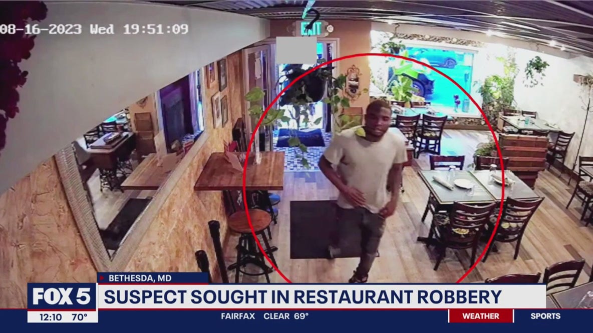 Suspect sought in Bethesda Cubano's robbery